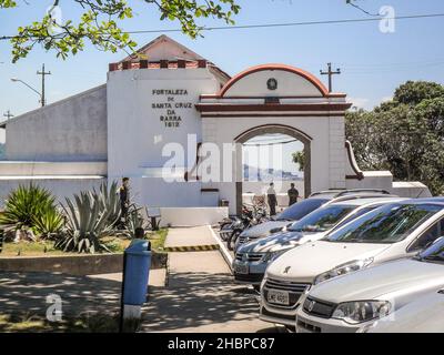 Fortezza di Santa Cruz a Nitreoi, Rio de Janeiro, Brasile - 01 gennaio 2010: Bella vista di Rio de Janeiro, Vistop della Fortezza di Santa Cruz a Rio de J Foto Stock