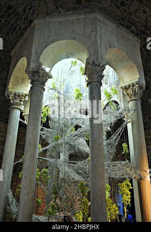 Tiempo de Flores-2017 mostra nelle Terme arabe di Gerona, Catalogna, Spagna Foto Stock