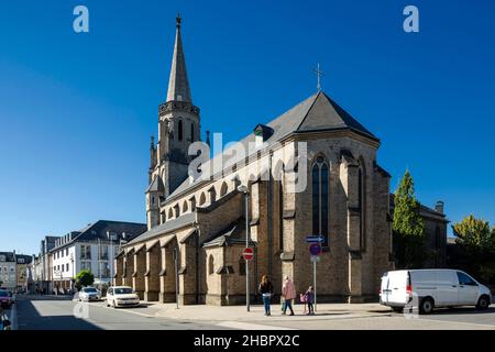 Deutschland, Velbert, Velbert-Mitte, Bergisches Land, Niederbergisches Land, Niederberg, Rheinland, Nordrhein-Westfalen, NRW, Katholische Pfarrkirche Foto Stock