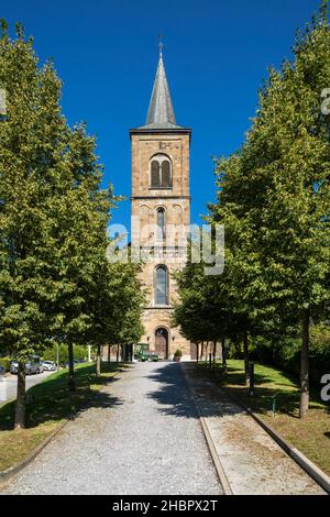 Deutschland, Wuelfrath, Wuelfrath-Duessel, Bergisches Land, Niederbergisches Land, Niederberg, Rheinland, Nordrhein-Westfalen, NRW, evangelische Kirch Foto Stock