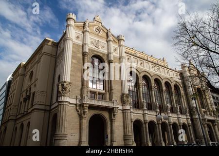 Vigado ter Square Belvaros distretto Budapest Ungheria Foto Stock