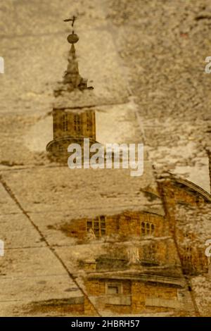 Monumenti a Gijon del Principato delle Asturie. Foto Stock