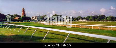 L'ippodromo Garrison Savannah di Bridgetown, Barbados nel 1998 Foto Stock