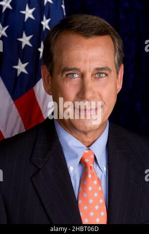Ritratto ufficiale del portavoce della Casa degli Stati Uniti John Boehner (R-Ohio) ca. 27 aprile 2009 Foto Stock
