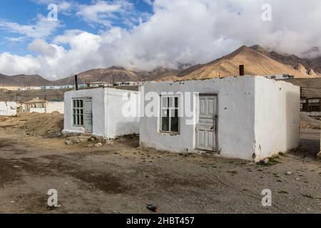 Villaggio di Murghab nella regione autonoma di Gorno-Badakhshan, Tagikistan Foto Stock