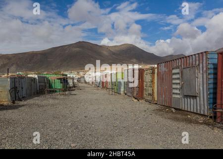 Bazaar del villaggio di Murghab nella regione autonoma di Gorno-Badakhshan, Tagikistan Foto Stock