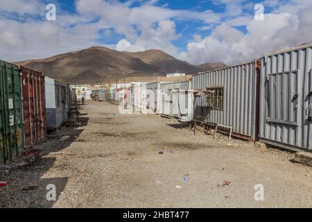 Bazaar del villaggio di Murghab nella regione autonoma di Gorno-Badakhshan, Tagikistan Foto Stock