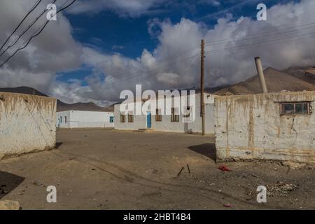 Villaggio di Murghab nella regione autonoma di Gorno-Badakhshan, Tagikistan Foto Stock