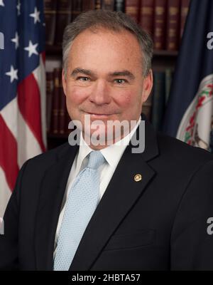 Tim Kaine, membro del Senato degli Stati Uniti dalla Virginia ca. 9 gennaio 2013 Foto Stock