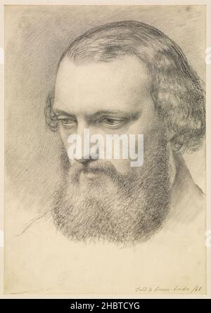 Ford Madox Brown - Ritratto- Studio Principale Di Daniel Casey (Tre Quarti Di Vista) Foto Stock