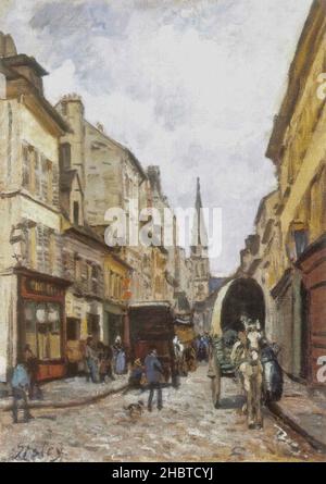 La Grand-Rue à Argenteuil - 1872 - olio su tela 65 x 46 cm - Sisley Alfred Foto Stock