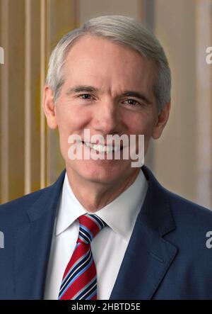 Il senatore DEGLI STATI UNITI Rob Portman (R-OH) pone per il suo ritratto ufficiale del 2018. CA. 2 agosto 2018 Foto Stock