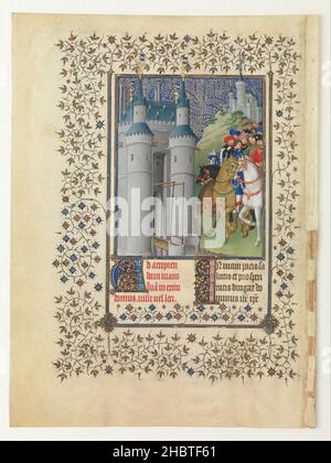 Herman, Paul e Jean de Limbourg (franco-olandese, attivo in Francia, dal 1399 al 1416) - le Belles Heures di Jean de France, Duc de Berry Foto Stock