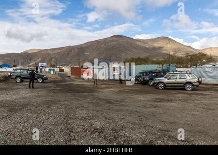 MURGHAB, TAGIKISTAN - 27 MAGGIO 2018: Bazaar del villaggio di Murghab nella regione autonoma di Gorno-Badakhshan, Tagikistan Foto Stock