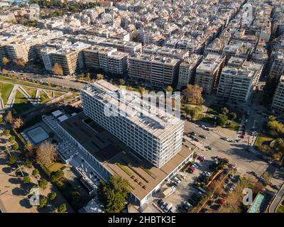 Vista aerea del Macedonia Palace Hotel a Salonicco, Grecia Foto Stock