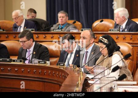 United States House Committee on Ways and mezzi riunione in sessione ca. 29 gennaio 2020 Foto Stock