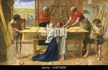 John Everett Millais - Cristo nella sua casa Genitori (`il negozio del falegname') Foto Stock