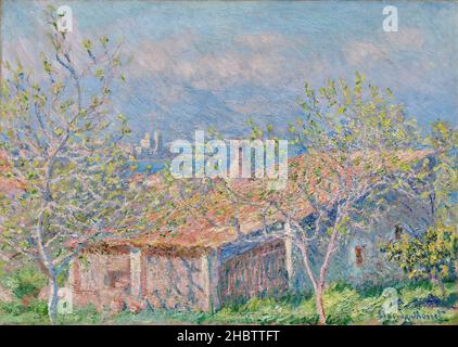 Casa del giardiniere ad Antibes - 1888 - olio su tela 66,3 x 93 cm - mo09Monet Claude Foto Stock