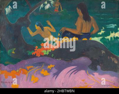 Fatata te Miti - sul mare - 1892 - 67,9 x 91,5 cm - ga05Gauguin Paolo Foto Stock