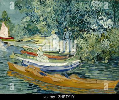 Banca del Oise a Auvers - 1890 - olio su tela 71,1 x 93,7 cm - vg08Van Gogh Vincent Foto Stock