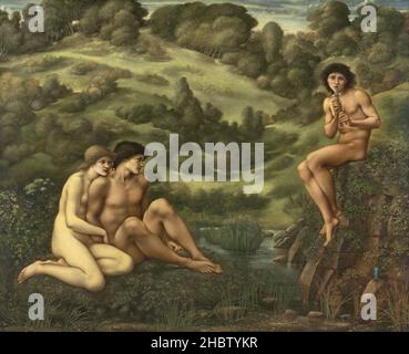 Edward Burne-Jones - Il giardino di Pan Foto Stock