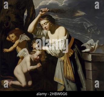 Jan van Bijlert - Venere Chastising Cupido Foto Stock