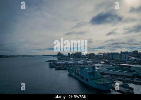 MV Asterix presso HMC Dockyard Halifax Foto Stock