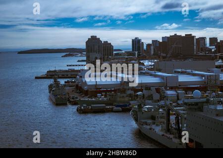 MV Asterix presso HMC Dockyard Halifax Foto Stock