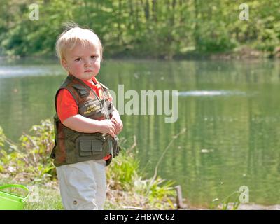 Fiume Sella superiore - 01 MAGGIO - Annual Fishing Derby - 64151 - Mark Ruffolo (1 1/2) . FOTO DI JIM DELILLO Foto Stock