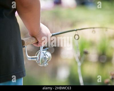 Upper Saddle River - 01-MAY- Annual Fishing Derby - 64151 - [Concept] FOTO di JIM DELILLO Foto Stock