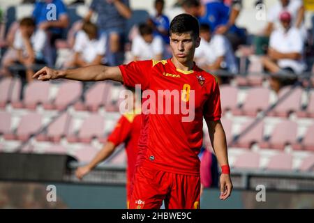 Vicenza, Italia. 07th Set 2021. Ritratto di Milano Vukotic (Montenegro) sotto i 21 anni - qualificazioni UEFA euro 2023 - Italia vs Montenegro, Campionato europeo di calcio UEFA a Vicenza, Italia, Settembre 07 2021 credito: Agenzia indipendente di Foto/Alamy Live News Foto Stock