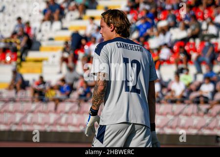 Vicenza, Italia. 07th Set 2021. Marco Carnesecchi (Italia) ritratto durante Under 21 - UEFA euro 2023 Qualifiche - Italia vs Montenegro, Campionato europeo di calcio UEFA a Vicenza, Italia, Settembre 07 2021 Credit: Independent Photo Agency/Alamy Live News Foto Stock