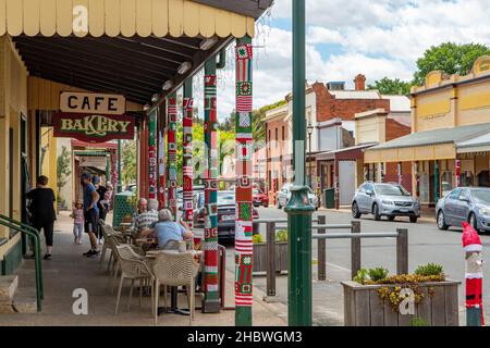 Main Street a Chiltern, Victoria, Australia Foto Stock