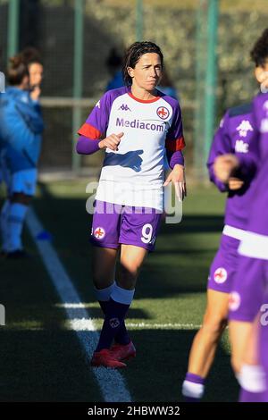 Formello, Italia. 19th Dic 2021. Daniela Sabatino di ACF Fiorentina durante la seconda giornata della Coppa Italia Gruppo F tra S.S. Lazio e ACF Fiorentina il 19 dicembre 2021 allo Stadio Mirko Fersini, Formello Italia. (Credit Image: © Domenico Cippitelli/Pacific Press via ZUMA Press Wire) Foto Stock