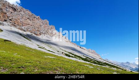 Val Alpisella, Bormio (IT), vista panoramica della valle Foto Stock