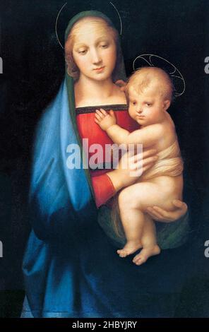 Raffaello - Madonna del Granduca (1505) celebre dipinto. Foto Stock