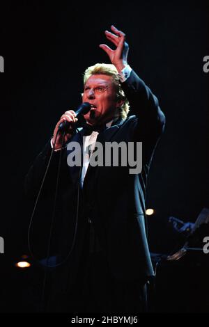 Michael Crawford in concerto al Royal Festival Hall di Londra. 19th aprile 2000. Foto Stock