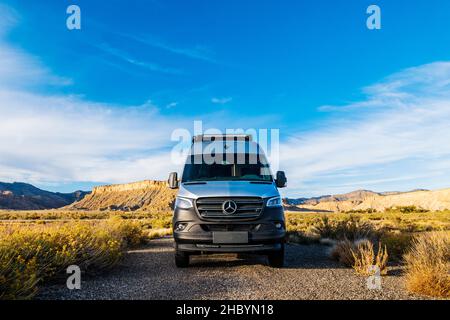 Airstream Interstate 24X 4WD campervan; Thompson Springs; Utah; USA Foto Stock