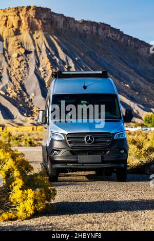 Airstream Interstate 24X 4WD campervan; Thompson Springs; Utah; USA Foto Stock