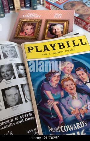 Angela Lansbury è apparsa in molti spettacoli di broadway a New York City durante la sua carriera, USA Foto Stock