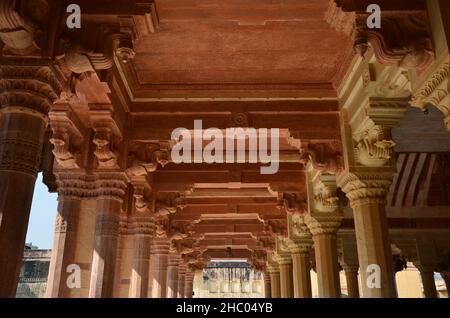 Arco all'interno di Amber Fort Foto Stock