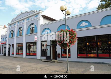 Jomas Street a Jurmala in Lettonia Foto Stock