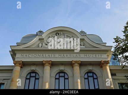 Museo Nazionale d'Arte a riga in Lettonia progettato dall'architetto tedesco Wilhelm Neumann Foto Stock