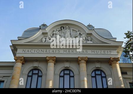 Museo Nazionale d'Arte a riga in Lettonia progettato dall'architetto tedesco Wilhelm Neumann Foto Stock