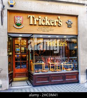 Negozio di calzolai Tricker a Jermyn Street, Londra SW1 Foto Stock