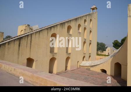 Jantar Mantar, un osservatorio reale a Jaipur Foto Stock