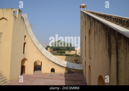 Jantar Mantar, un osservatorio reale a Jaipur Foto Stock