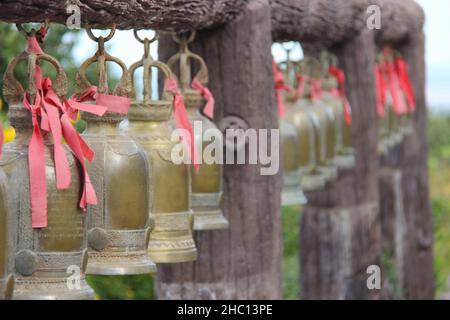 Immagini fotografiche della Thailandia nord-orientale scattate nei templi buddisti di Roi et, la capitale culturale di Isaan. Foto Stock