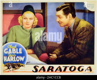 CLARK GABLE e JEAN HARLOW a SARATOGA (1937), diretto DA JACK CONWAY. Credito: M.G.M. / Album Foto Stock
