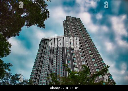 Bangkok, Thailandia 12.03.2021 complesso condominio Life One Wireless a Bangkok Foto Stock